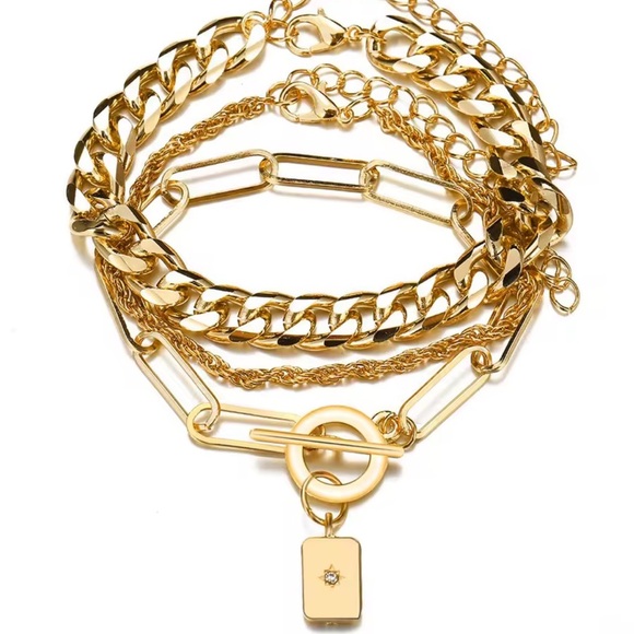 Jewels Galaxy stunning gold plated 3x set